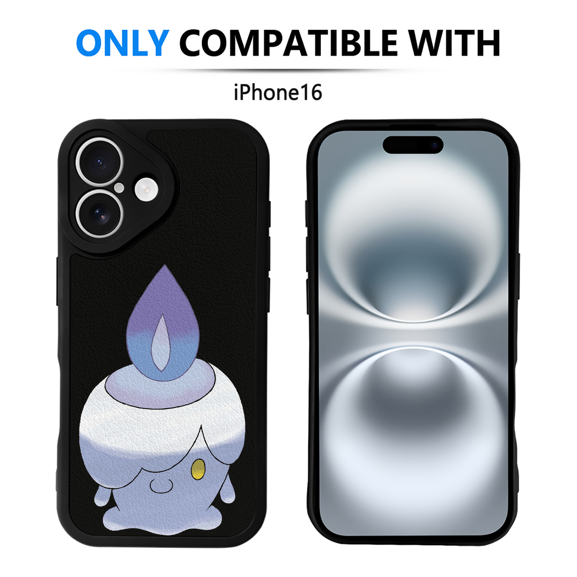 （画像用） ポケットモンスター Pokémon 【iPhone 16シリーズ対応】シリコンスマホケース（レザー調） 材質：シリコン
